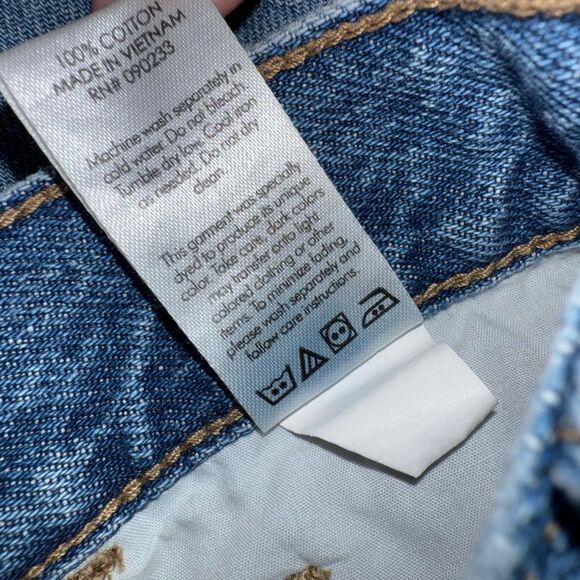 PacSun high rise straight jeans raw hem size 26 EUC - Picture 7 of 10